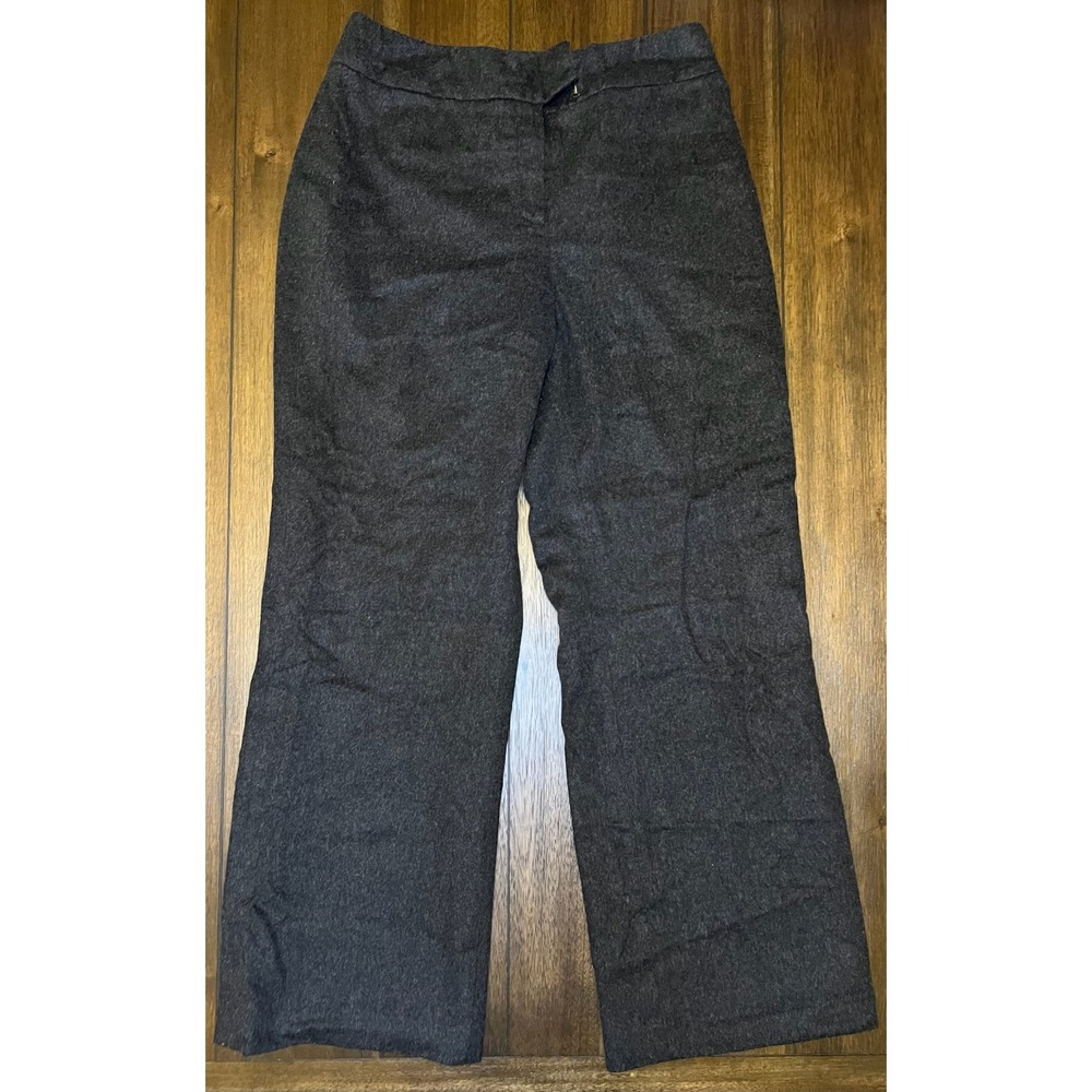 Herman‎ Geist Wool Blend Career Pants Womens Size 12 Gray Made in Italy